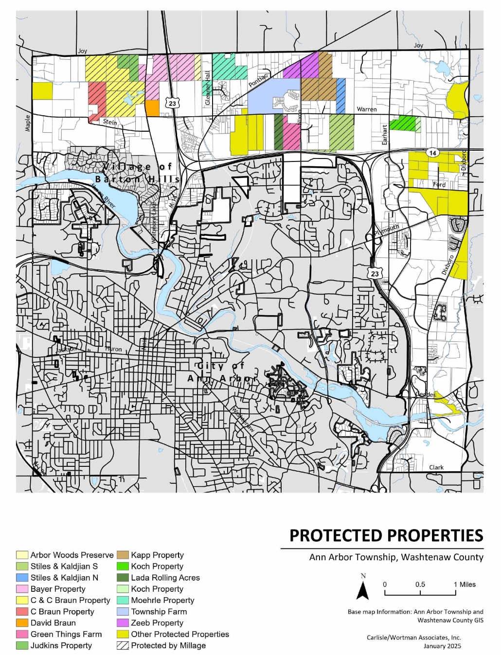 Protected Properties Map January 2025